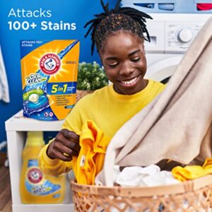 Arm & Hammer Plus OxiClean 5-in-1 Laundry Detergent Power Paks, 42 Count (Packaging may vary)