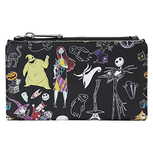 Loungefly Disney Nightmare Before Christmas Character Print Bi-Fold Wallet