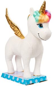 just play barbie dreamtopia rainbow unicorn plush, multicolor
