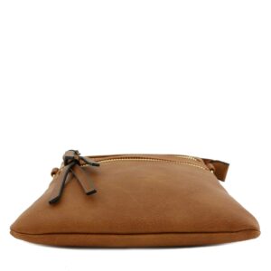 Isabelle Functional Multi Pocket Crossbody Bag (Dark Tan)