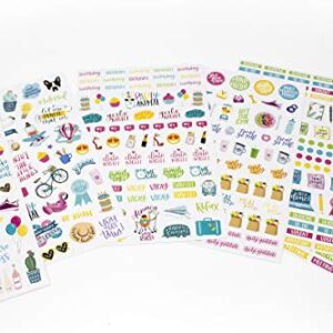 bloom daily planners Productivity Stickers - Variety Sticker Pack - Six Sticker Sheets Per Pack!