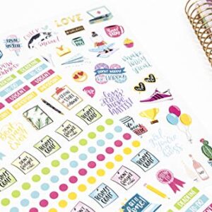 bloom daily planners Productivity Stickers - Variety Sticker Pack - Six Sticker Sheets Per Pack!