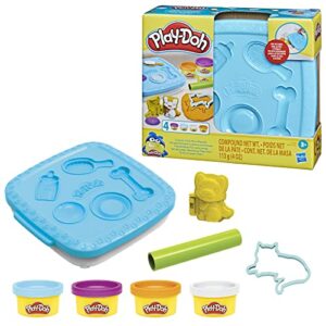 Play-Doh Create ‘n Go Pets Playset, Set with Storage Container, Arts and Crafts Activities, Kids Toys for 3 Year Olds and Up