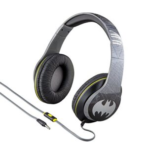 ekids by ihome batman on ear headphones with built in mic (ri-m40bm.fxv7)