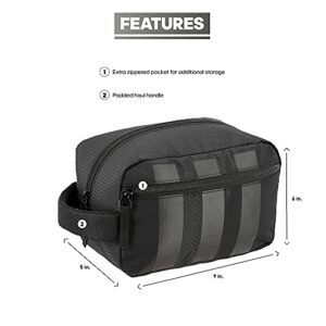 adidas Team Toiletry Kit Travel Shower Bag, Black, One Size