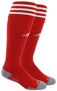 adidas unisex copa zone cushion iii soccer socks (1-pair) , power red/ white , medium