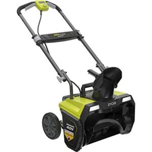 ryobi 20 in. 40-volt brushless cordless electric snow blower - battery and charger not included