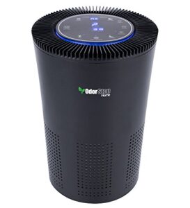 odorstop osap5 hepa air purifier for areas up to 1000 sq ft with h13 true hepa filter, active carbon, 5-speed, auto mode, sleep mode, child lock, and timer - black