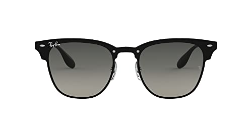 Ray-Ban RB3576N Blaze Clubmaster Square Sunglasses, Demi Gloss Black/Grey Gradient Dark Grey, 47 mm