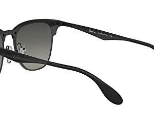 Ray-Ban RB3576N Blaze Clubmaster Square Sunglasses, Demi Gloss Black/Grey Gradient Dark Grey, 47 mm