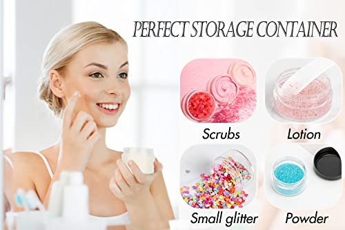 5 Gram Cosmetic Sample Containers with Lids 25pcs Empty Small Makeup Jars Plastic BPA Free