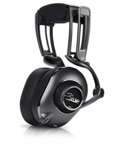 blue mix-fi powered high-fidelity headphones with integrated audiophile amplifier - formerly known as mo-fi