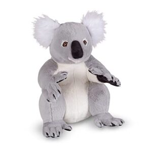melissa & doug lifelike plush koala stuffed animal (13.5w x 14h x 12d in)