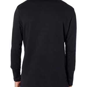 Amazon Essentials Men's Slim-Fit Long-Sleeve T-Shirt, Black, Large