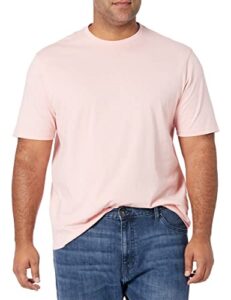 amazon essentials men's regular-fit short-sleeve crewneck t-shirt, pack of 2, light pink, large