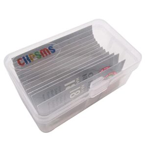 Organ Needle in CKPSMS Clear Plastic Box - Organ-HAX1 Sewing Needles Compatible with/Replacement for Singer Brand, Pfaff Brand, RICCAR Brand, Brother Brand (Organ-HAX1#9#11#12#14#16#18 60PCS)