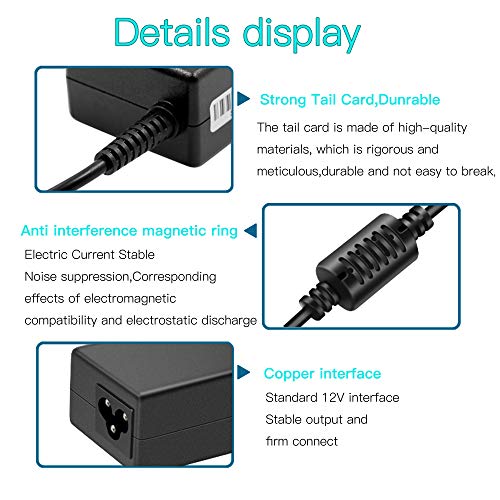 45W AC Adapter Laptop Charger for Dell Inspiron 11 13 14 17 15 3000 5000 7000 Series 3147 3148 3152 3451 3452 3458 3459 5458 5368 5378 5379 5559 5759 7352 7353 7347 7348 7368 7378 Power Supply Cord