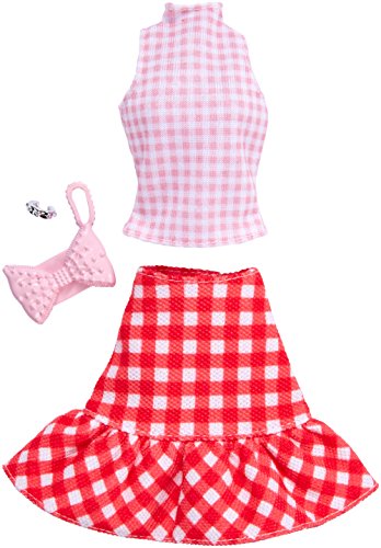 Barbie Complete Looks Gingham Skirt/Top, Pink