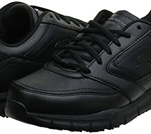 Skechers Men's Nampa Food Service Shoe, Black, 13 Wide