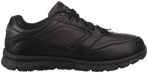 Skechers Men's Nampa Food Service Shoe, Black, 13 Wide