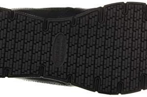 Skechers Men's Nampa Food Service Shoe, Black, 13 Wide