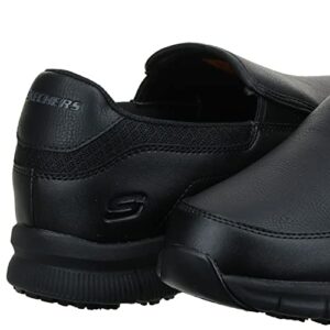 Skechers Men's Nampa-Groton Food Service Shoe, Black, 8