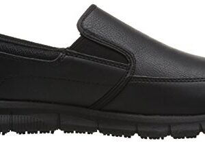 Skechers Men's Nampa-Groton Food Service Shoe, Black, 8