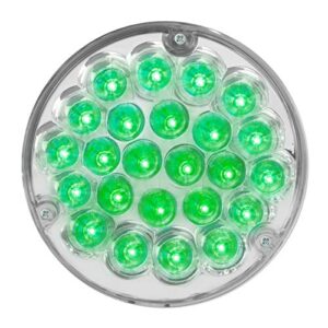 gg grand general 82276 4 inch pearl green/clear 24 led with 1157 bulb socket