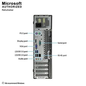 lenovo ThinkCentre M73 SFF Small Form Factor Business Desktop Computer, Intel Dual-Core i3-4130 3.4GHz, 8GB RAM, 500GB HDD, USB 3.0, WiFi, DVD, Windows 10 Professional (Renewed)