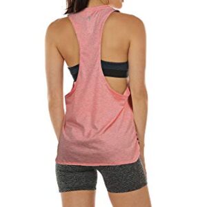 icyzone Workout Tank Tops for Women - Running Muscle Tank Sport Exercise Gym Yoga Tops Athletic Shirts(Pack of 3)(XL,Black/Beige/Pale Blush)