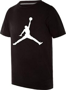 nike air jordan boys jumpman 23 dri-fit t-shirt (large, black)