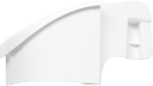 newlifeapp 240331502 refrigerator door shelf end cap, right hand, white, compatible with frigidaire,electrolux,kelvinator, white-westinghouser