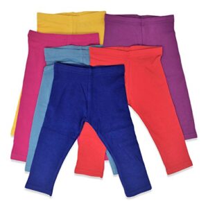 snoozzz'n boys girls toddler little kids unisex cotton stretch snug fitting long pant leggings -multi packs