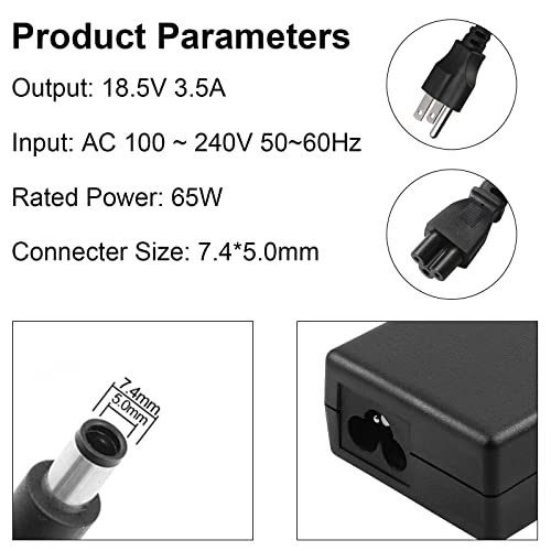 AC Adapter/Battery Charger for Compaq Presario 2210B 2510P CQ40 CQ45 CQ50 CQ56 CQ56-115DX CQ60 CQ60-210US CQ60-211DX CQ60-215DX CQ60-216DX CQ60-419WM CQ60-615DX CQ60Z CQ61 + Power Cord