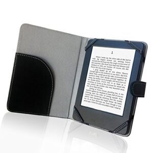 enjoy-unique book style litch pu leather case cover for 6" ebook reader case cover for sony/kobo/pocketbook/nook/tolino 6inch ebook reader (black)
