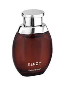 swiss arabian kenzy - luxury products from dubai - long lasting and addictive personal edp spray fragrance - a seductive, signature aroma - the luxurious scent of arabia - 3.4 oz