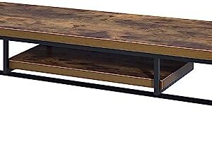 ACME Furniture AC-91782 TV Stand, 59", Weathered Oak & Black