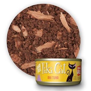 Tiki Cat Grill, Tuna & Crab Surimi, High-Protein and 100% Non-GMO Ingredients, Wet Whole Foods Cat Food for All Life Stages, 2.8 oz. Cans (Case of 12)