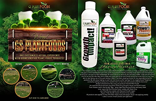 Green Envy Liquid Lawn Food / Fertilizer Concentrate for Any Grass Type (1 Gallon), Turf Care & Healthy Grass