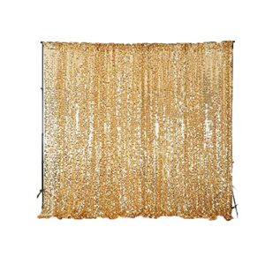 balsacircle 20 feet x 10 feet gold big payette sequin backdrop drapes curtains - wedding ceremony party photo booth home windows
