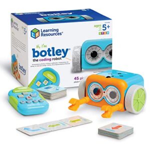 learning resources botley the coding robot - 45 pieces, ages 5+ screen- free coding toys, coding stem toy for kids, coding for kids