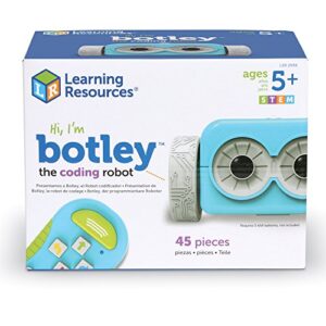 Learning Resources Botley The Coding Robot - 45 Pieces, Ages 5+ Screen- Free Coding Toys, Coding STEM Toy for Kids, Coding for Kids
