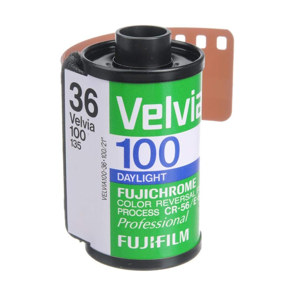 Fujifilm Fujichrome Velvia RVP 100 Color Slide Film ISO 100, 35mm Size, 36 Exposure, RVP100-36, Transparency.