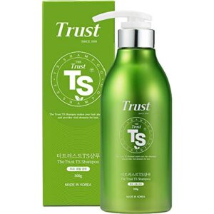 the trust ts shampoo 500ml(16.9oz), healthy hair and scalp, provides vital elements for hair.