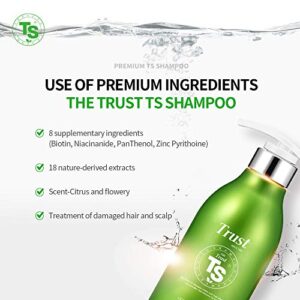 THE TRUST TS Shampoo 500ml(16.9oz), Healthy Hair and Scalp, Provides Vital Elements for Hair.