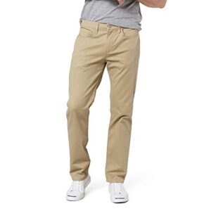 dockers men's straight fit jean cut all seasons tech pants (standard and big & tall), new british khaki, 33w x 32l