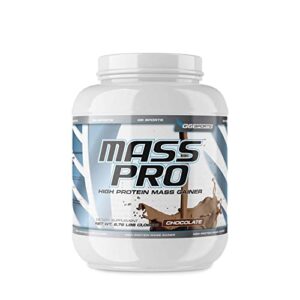 g6 sports nutrition mass pro high protein mass gainer (64g protein, avocado powder, coconut oil powder, mct oil powder) – 7lb bag – chocolate