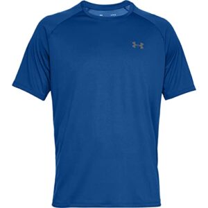 under armour men's tech 2.0 short-sleeve t-shirt , royal (400)/graphite , x-large