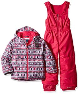 columbia kid's frosty slope™ set outerwear, rosewater zig zag print, 2t