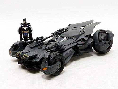 Jada Metal Justice League Batmobile, Pack of 1, Black/Grey